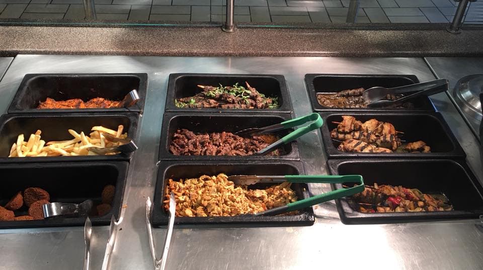 Homemade hummus and traditional Mediterranean appetizers