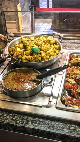 Dining area showcasing the authentic Mediterranean restaurant experience