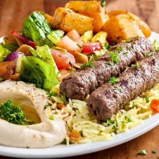 Signature Mediterranean dish - our most popular shawarma plate